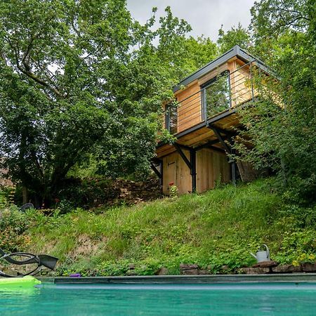 Le Moonloft Insolite Tiny-House Dans Les Arbres & 1 Seance De Sauna Pour 2 Avec Vue Panoramique Osenbach Eksteriør billede
