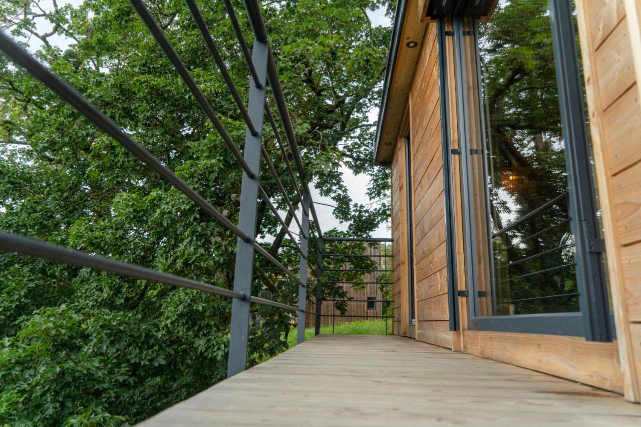 Le Moonloft Insolite Tiny-House Dans Les Arbres & 1 Seance De Sauna Pour 2 Avec Vue Panoramique Osenbach Eksteriør billede