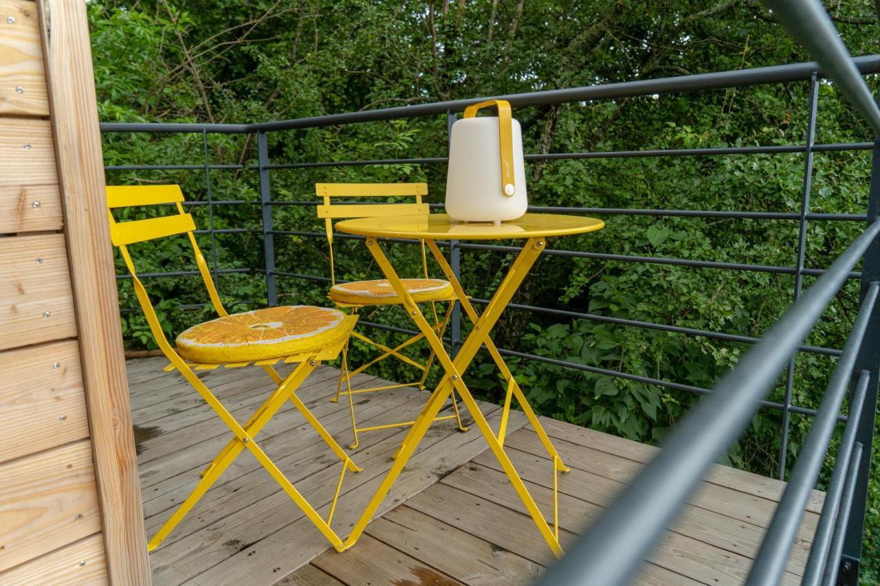 Le Moonloft Insolite Tiny-House Dans Les Arbres & 1 Seance De Sauna Pour 2 Avec Vue Panoramique Osenbach Eksteriør billede