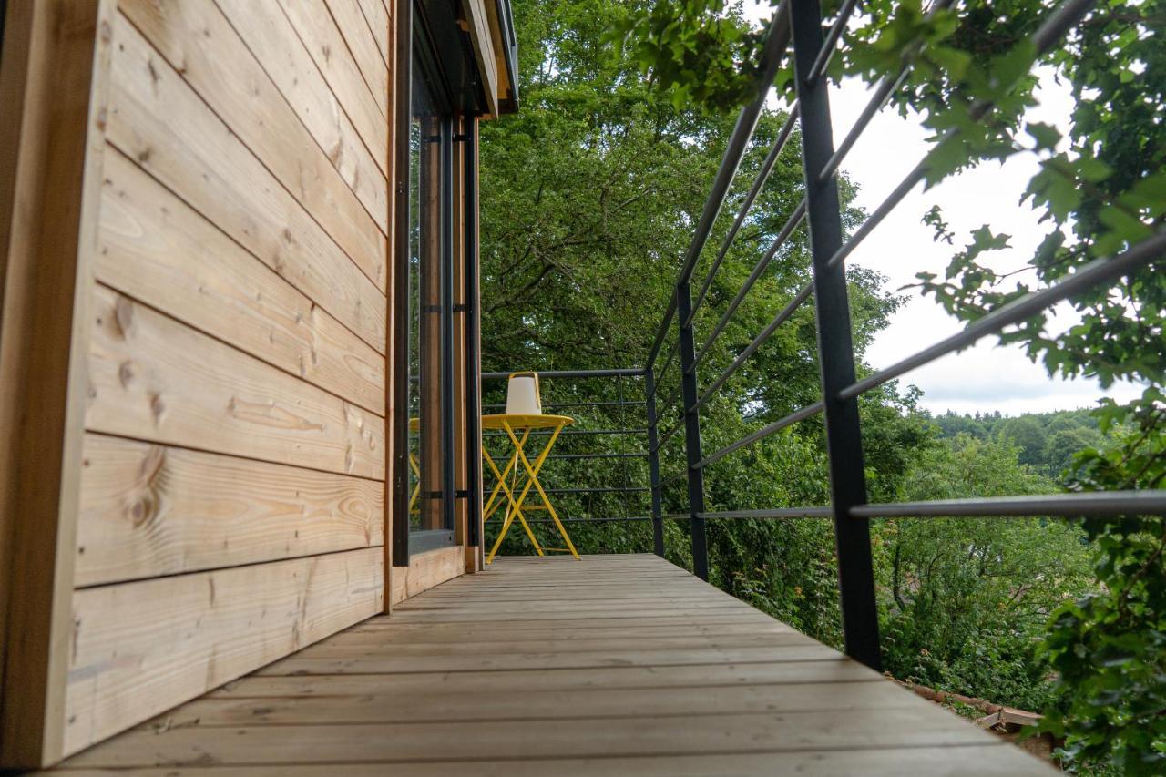 Le Moonloft Insolite Tiny-House Dans Les Arbres & 1 Seance De Sauna Pour 2 Avec Vue Panoramique Osenbach Eksteriør billede